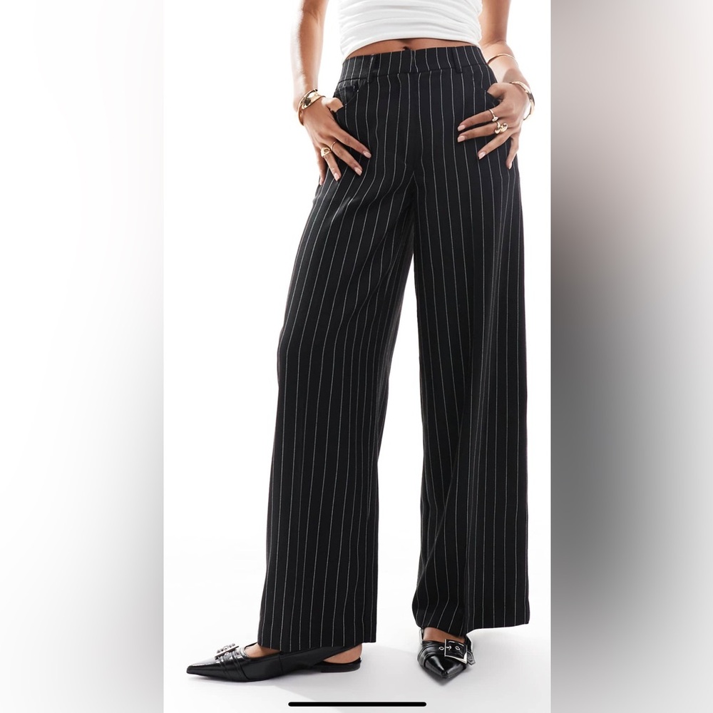 Black Pinstripe Women's Pants never worn